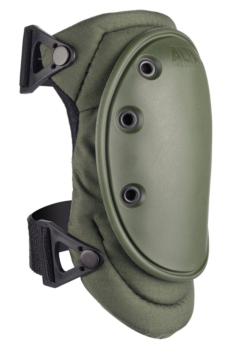 ALTA 50453.09 AltaFLEX Gel Insert Heavy Duty Knee Protector Pad, Olive Green Cordura Nylon Fabric, AltaLOK Fastening, Flexible Cap, Long, Olive Green - Image 2